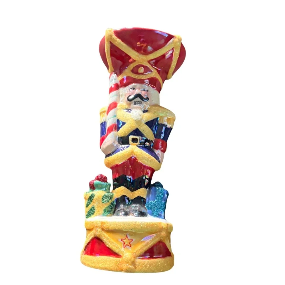 Christopher Radko Nutcracker Dandy Candle Holder Ceramic Holiday Decor 2003